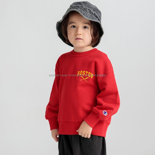 Japanese Children's Clothing Branches Champion Sweatshirt 100-150cm Boys' Autumn TOPS New Year Red