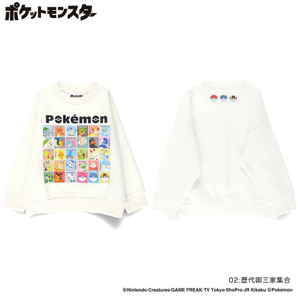 日本童裝 Branshes x Pokemon 長袖衛衣 90-150cm 男童款/女童款 秋冬季 TOPS