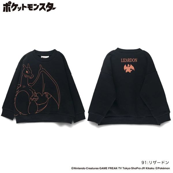 日本童裝 Branshes x Pokemon 長袖衛衣 90-150cm 男童款/女童款 秋冬季 TOPS