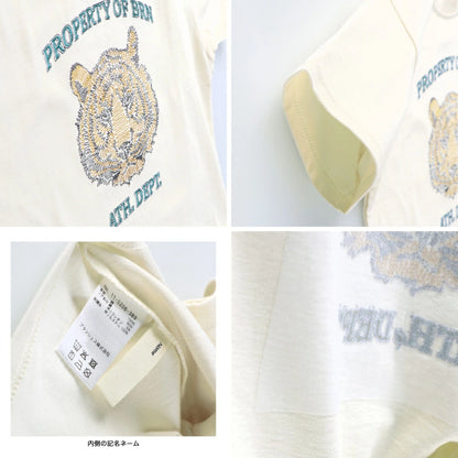 Japanese Children's Clothing Branches Animal Pattern Tops 80-150cm Boys Summer TOPS 