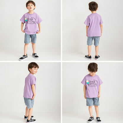 Japanese Branches Children's Clothing UV-Proof, Quick-Drying, Seven-Function Printed Top (80-150cm) for Boys (Summer TOPS) 