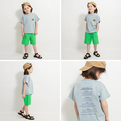 Japanese Branches Children's Clothing UV-Proof, Quick-Drying, Seven-Function Printed Top (80-150cm) for Boys (Summer TOPS) 