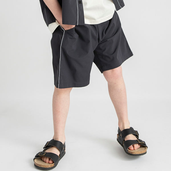 日本童裝 Branshes 吸水速乾 滾邊短褲 90-150cm 男童款 夏季 PANTS