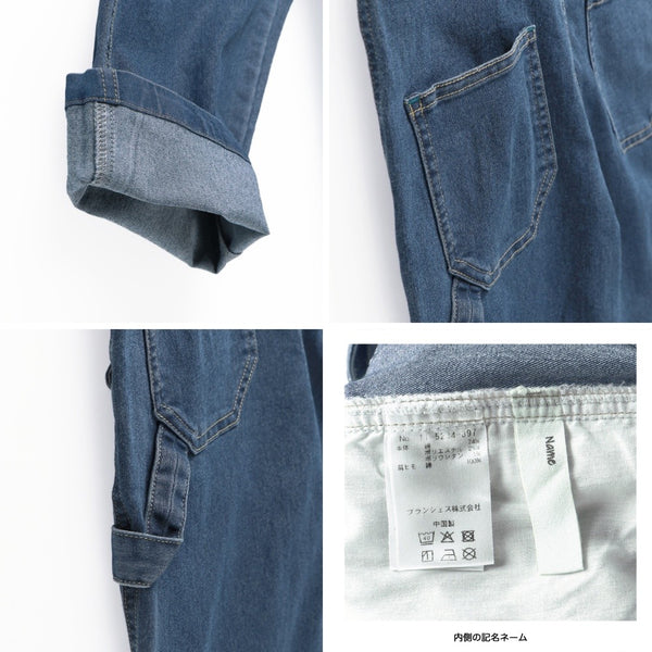 日本童裝 Branshes 牛仔背帶褲 90-150cm 男童款 夏季 Jumpsuit