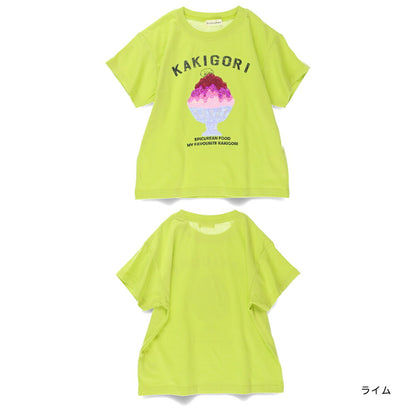 Japanese children's clothing Branches contact cold print short-sleeved top 80-150cm boys' summer TOPS 