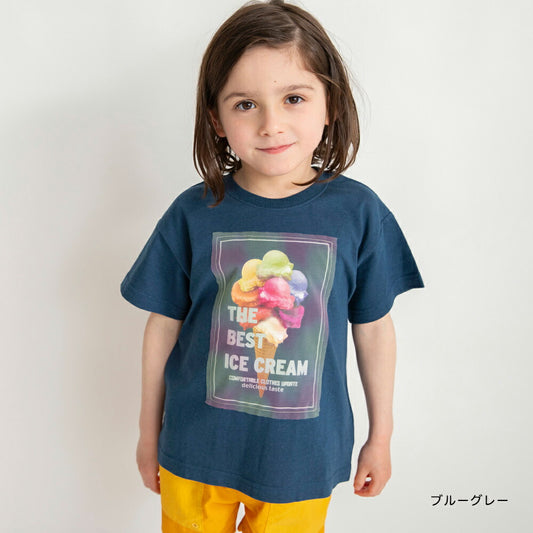 Japanese children's clothing Branches contact cold print short-sleeved top 80-150cm boys' summer TOPS 