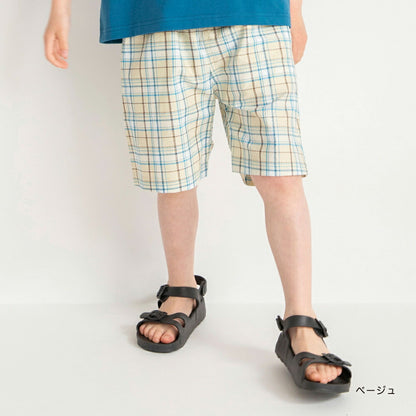 Japanese children's clothing Branches checkered shorts 90-150cm boys' summer PANTS 