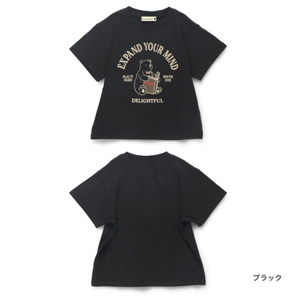 Japanese children's clothing Branches printed tops 80-150cm boys' summer TOPS 