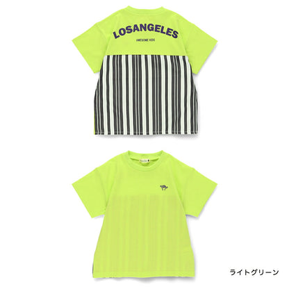 Japanese children's clothing Branches back stitching print top 80-150cm boys summer TOPS 