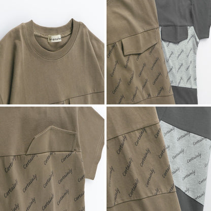 Japanese children's clothing Branches fake pocket top 80-150cm boys summer TOPS 