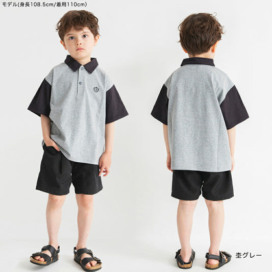 Japanese children's clothing Branches polo top 80-150cm boys' summer TOPS 