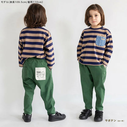 Japanese children's clothing Branches scallop silk layered waist top 90-150cm girls summer TOPS 