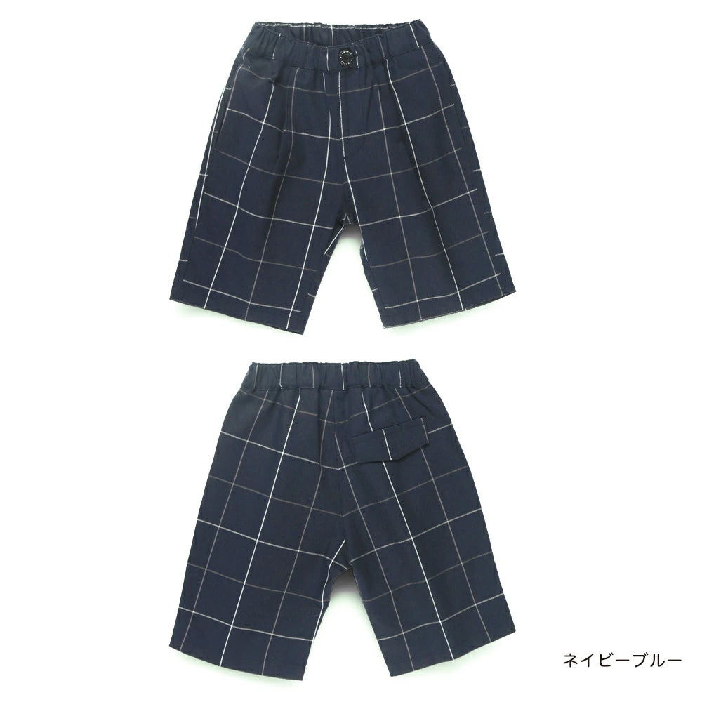 日本童裝 Branshes 格仔短褲 100-150cm 男童款 秋季 PANTS