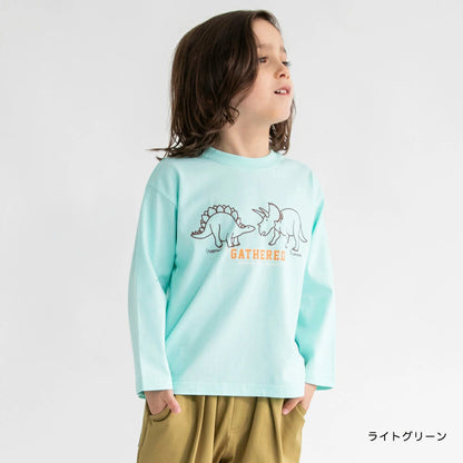 日本童裝 Branshes 印花長袖上衣 80-130cm 男童款 秋季 TOPS