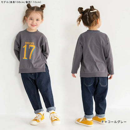 Japanese children's clothing Branches scallop silk layered waist top 90-150cm girls summer TOPS 