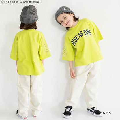 Japanese children's clothing Branches scallop silk layered waist top 90-150cm girls summer TOPS 