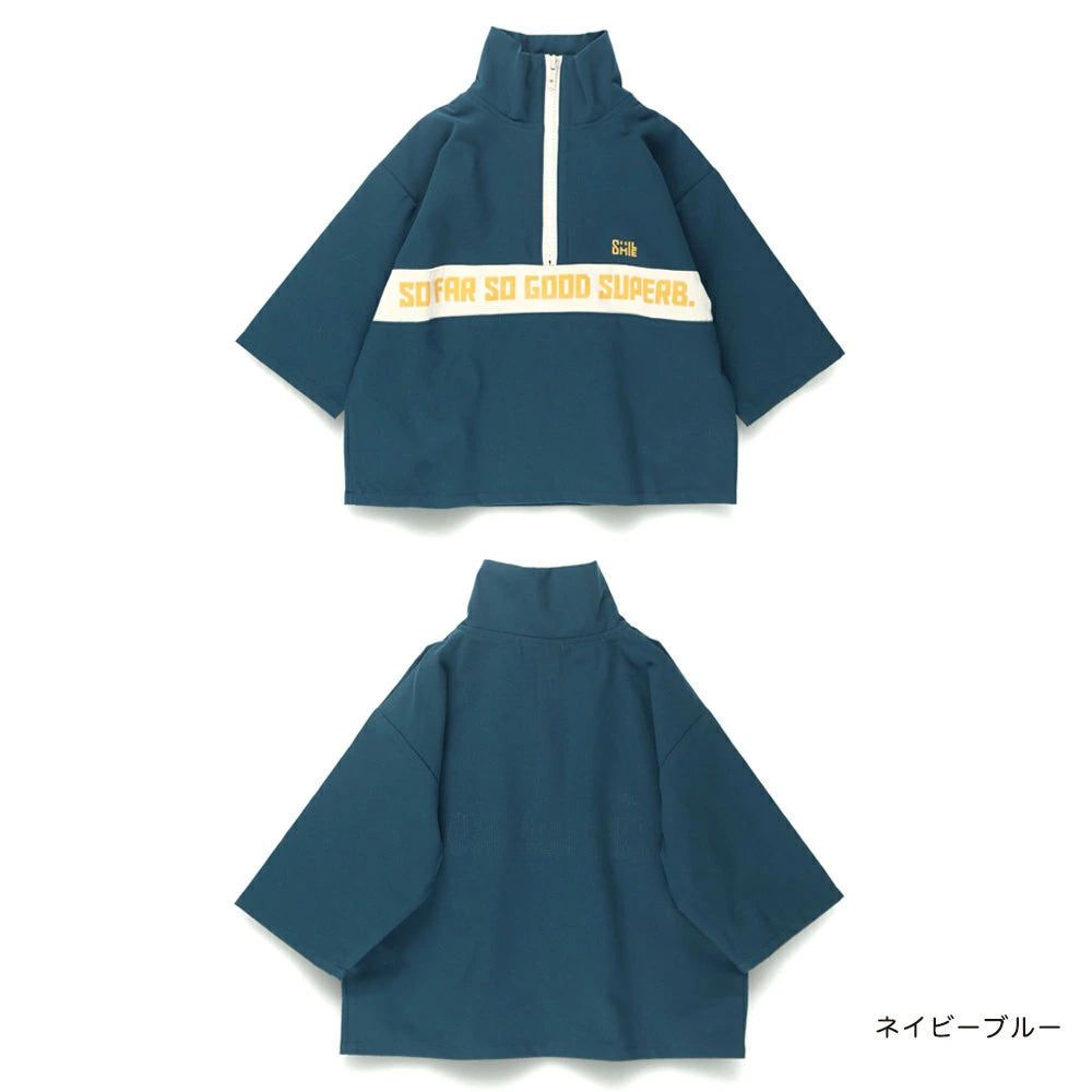 Japanese children's clothing Branches scallop silk layered waist top 90-150cm girls summer TOPS 