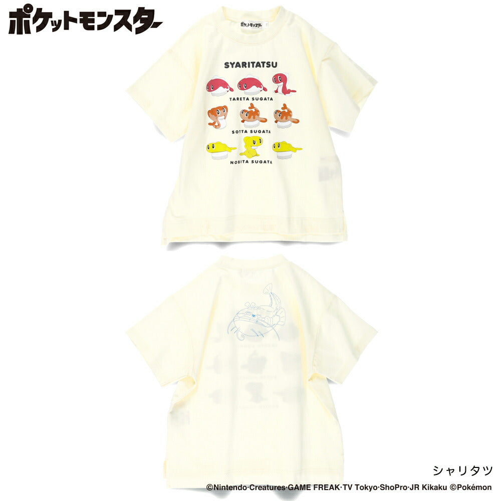 Japanese Children's Clothing Branches x Pokemon Print Tops (100-150cm) for Boys/Girls Summer 