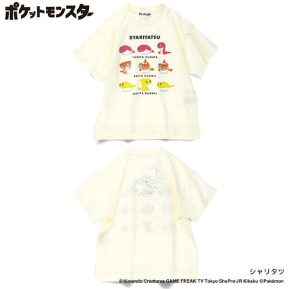 Japanese Children's Clothing Branches x Pokemon Print Tops (100-150cm) for Boys/Girls Summer 