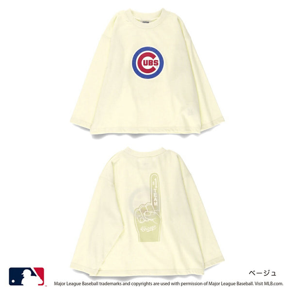 日本童裝 Branshes x MLB 印花長袖上衣 90-150cm 男童款/女童款 春夏季 TOPS