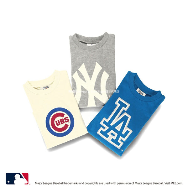日本童裝 Branshes x MLB 印花長袖上衣 90-150cm 男童款/女童款 春夏季 TOPS