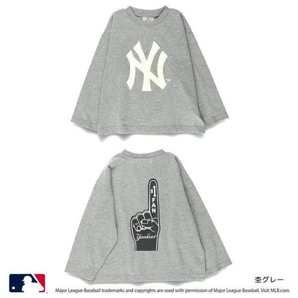 日本童裝 Branshes x MLB 印花長袖上衣 90-150cm 男童款/女童款 春夏季 TOPS
