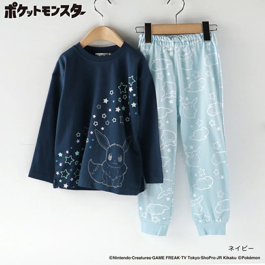 日本童裝 Branshes x Pokemon 睡衣 100-150cm 男童款 秋季 睡衣系列