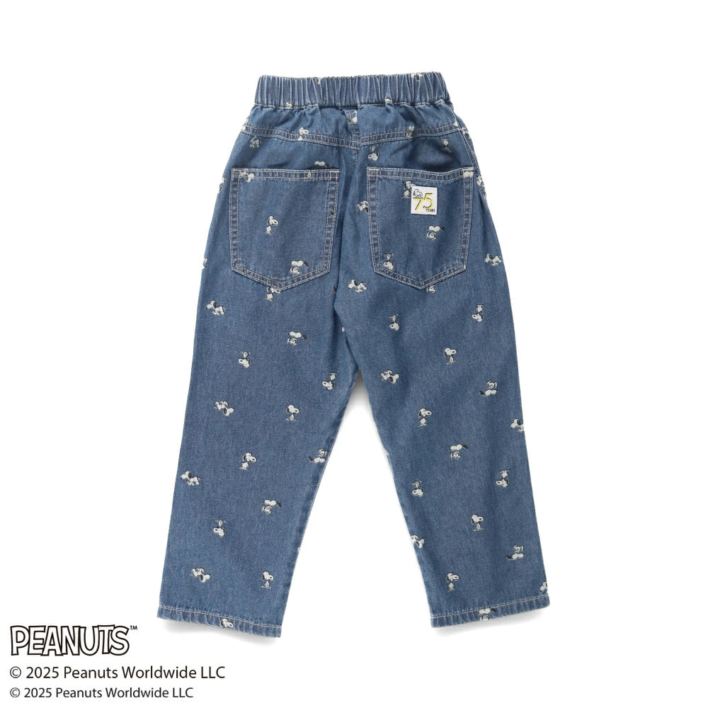 日本童裝 Branshes x PEANUTS 75周年 牛仔長褲 100-130cm 男童款/女童款 秋季 PANTS
