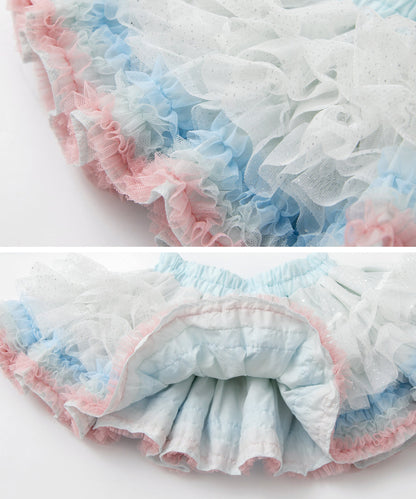 Japanese children's clothing panpantutu moonstone tutu skirt 70-140cm girls newborn baby summer SKIRTS 