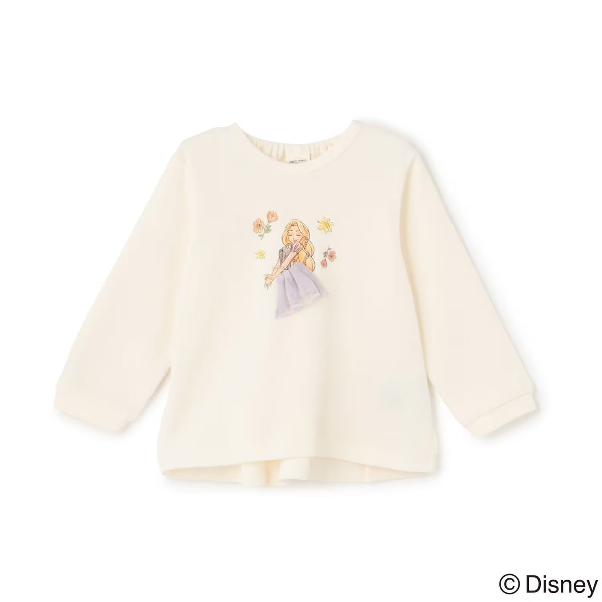 日本童裝 pe#main x Disney Princess 公主印花衛衣 90-130cm 女童款 秋季 TOPS