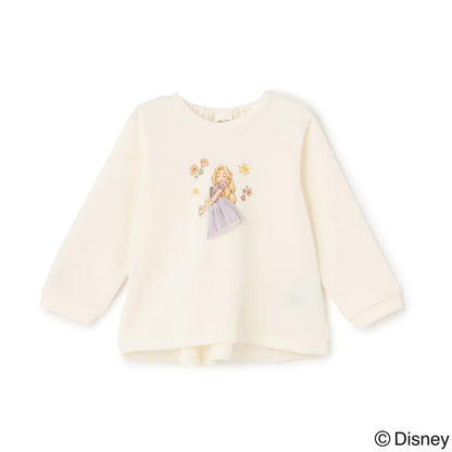 日本童裝 pe#main x Disney Princess 公主印花衛衣 90-130cm 女童款 秋季 TOPS