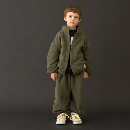 日本童裝 b・R# 抓毛運動兩件套裝 110-150cm 男童款 冬季 OUTERWEAR PANTS