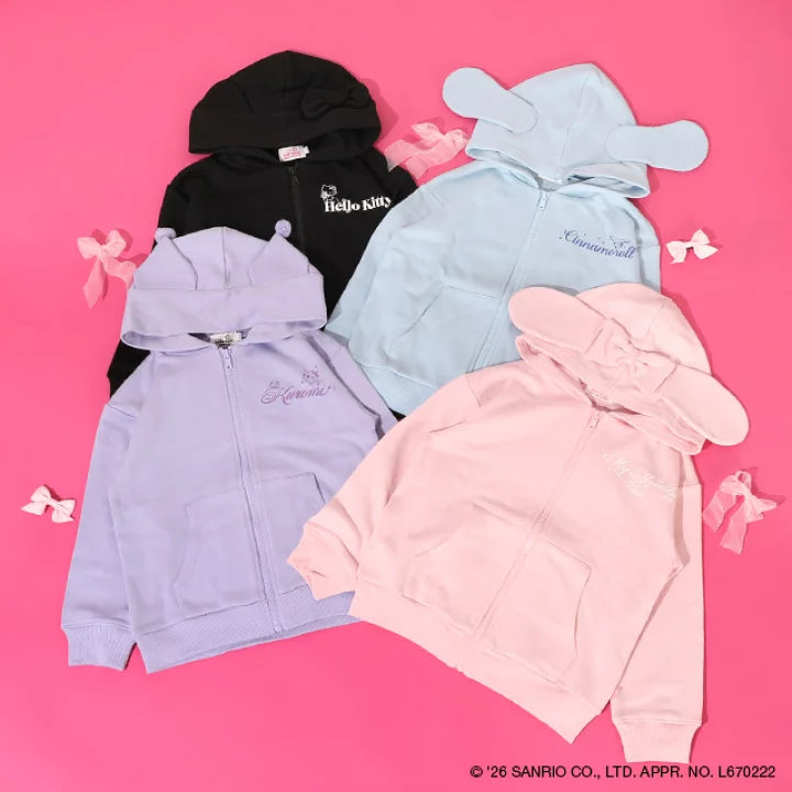 日本童裝 BDL x Sanrio 親子裝 可愛耳仔衛衣外獨 90-130cm 女童款 冬季 OUTERWEAR