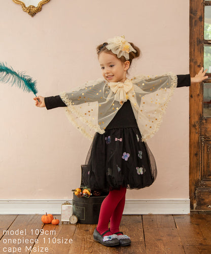 Japanese children's clothing panpantutu 2way chiffon shawl and box skirt 90-130cm girls summer TOPS SKIRTS 