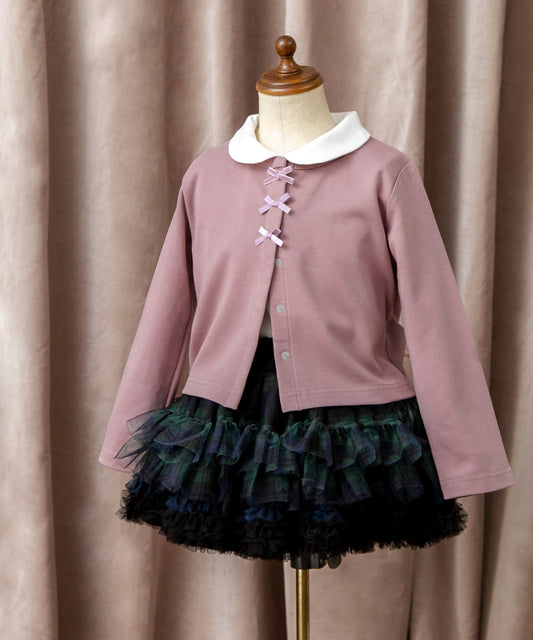 Japanese children's clothing panpantutu bow coat 80-150cm girls summer outerwear 
