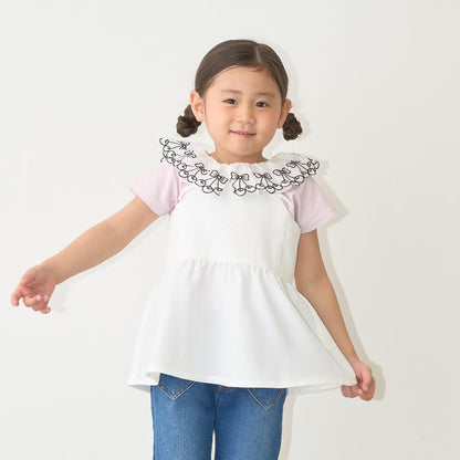 Japanese children's clothing Ly# mine tank top and shorts set 100-150cm girls summer TOPS PANTS 
