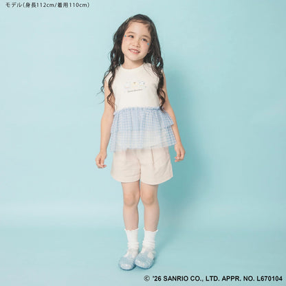 日本童裝 Branshes x Sanrio 荷葉邊層疊上衣 90-130cm 女童款 夏季 TOPS