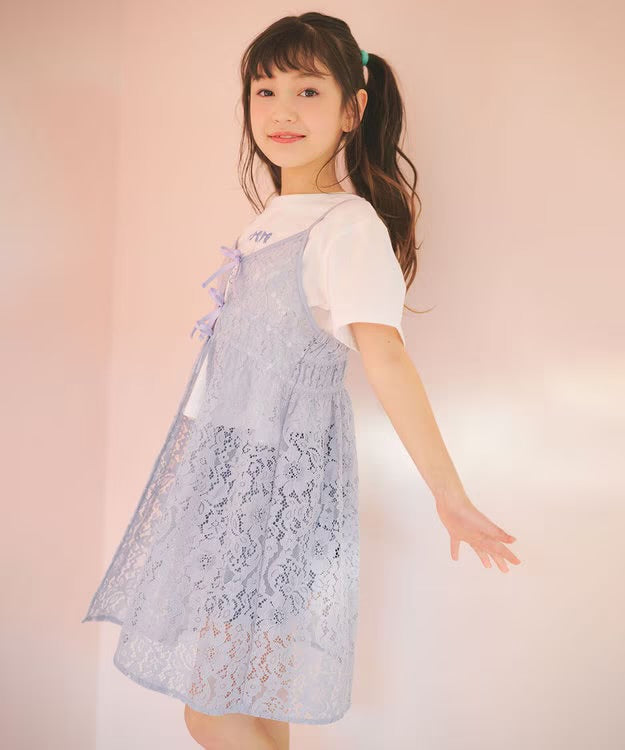 日本童裝 aF#a325 上衣及吊帶蕾絲裙 110-160cm 女童款 夏季 TOPS DRESSES