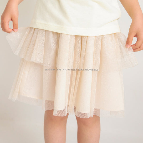 日本童裝 Branshes 雙層薄紗短裙 90-135cm 女童款 夏季 SKIRTS