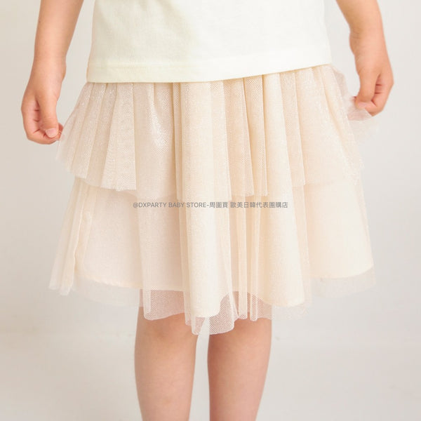 日本童裝 Branshes 雙層薄紗短裙 90-135cm 女童款 夏季 SKIRTS