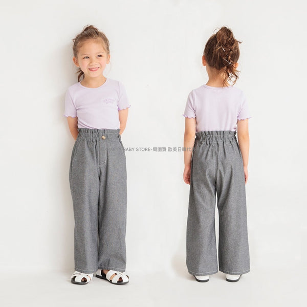 日本童裝 Branshes 闊腳牛仔褲 90-150cm 女童款 夏季 PANTS