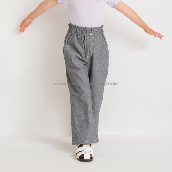 日本童裝 Branshes 闊腳牛仔褲 90-150cm 女童款 夏季 PANTS