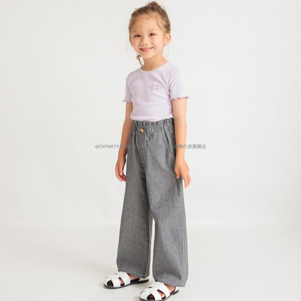 日本童裝 Branshes 闊腳牛仔褲 90-150cm 女童款 夏季 PANTS