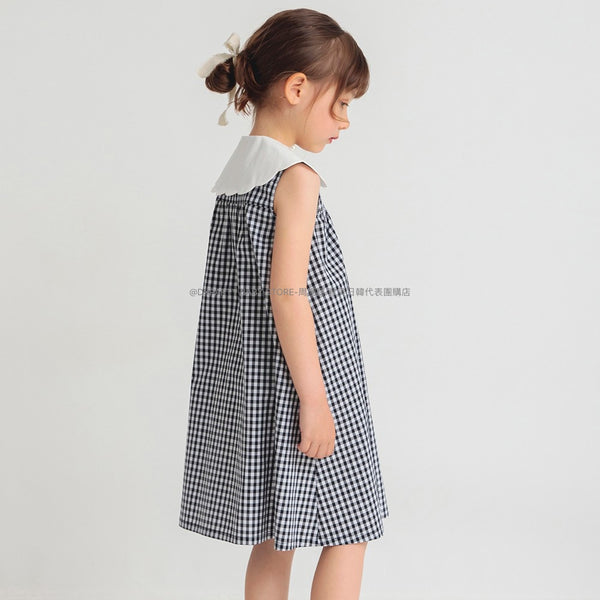 日本童裝 Branshes 珍珠領連身裙 90-150cm 女童款 夏季 DRESSES