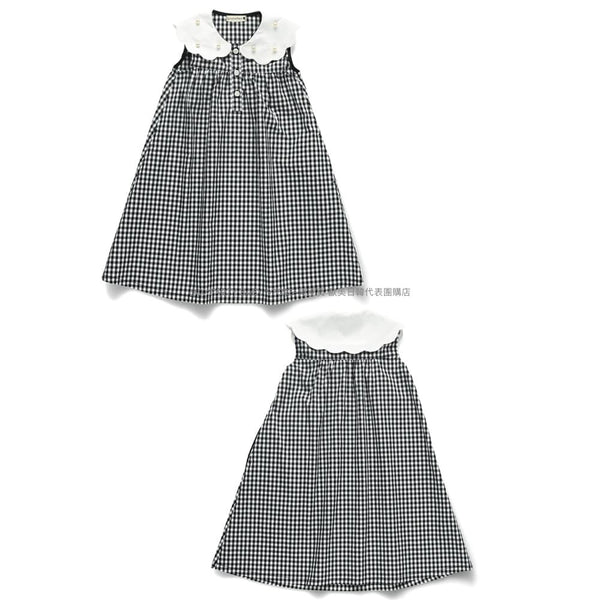 日本童裝 Branshes 珍珠領連身裙 90-150cm 女童款 夏季 DRESSES