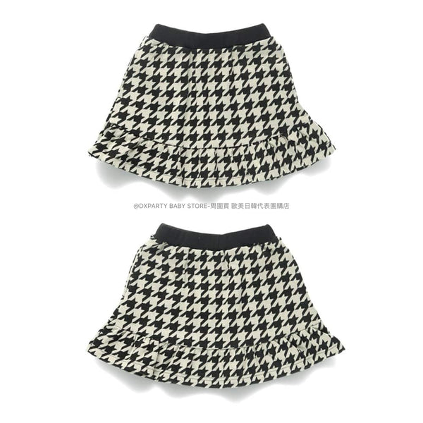 日本童裝 Branshes 千鳥提花短裙 90-130cm 女童款 秋季 SKIRTS