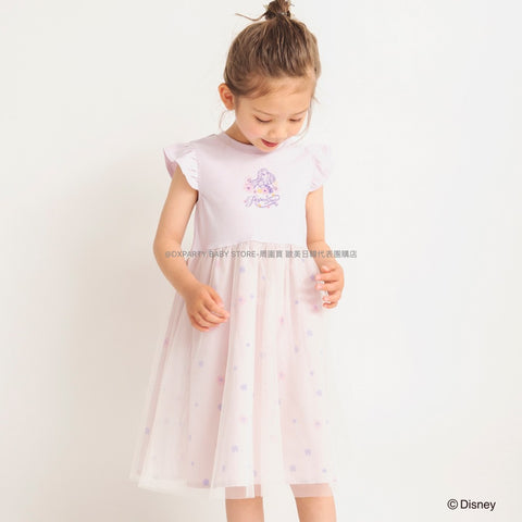 日本童裝 Branshes x Disney 小飛袖網紗連身裙 90-130cm 女童款 夏季 DRESSES