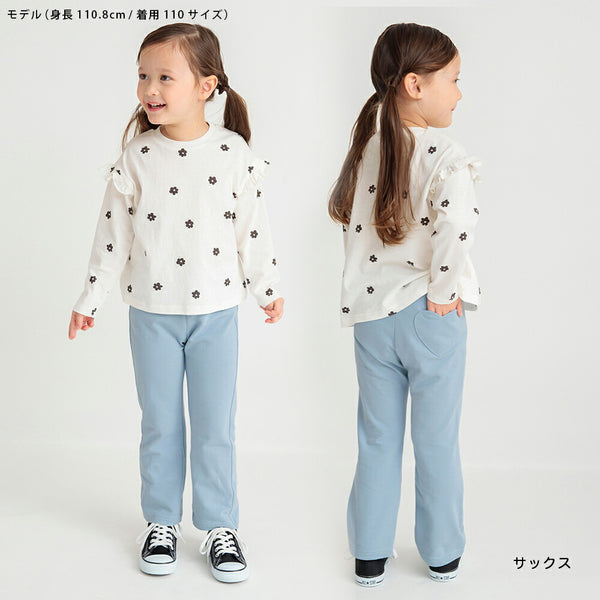 日本童裝 Branshes 心型口袋長褲 80-130cm 女童款 春季 PANTS