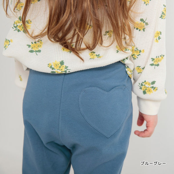 日本童裝 Branshes 心型口袋長褲 80-130cm 女童款 春季 PANTS