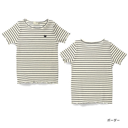 Japanese children's clothing Branches striped top 80-160cm girls spring and summer TOPS 